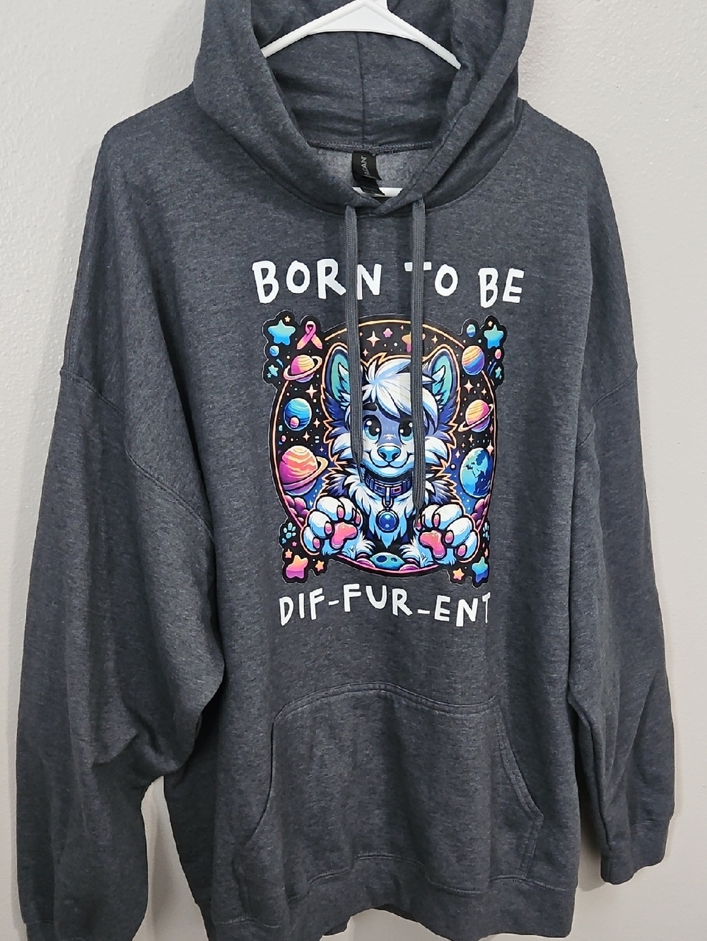 Gildan Heather Gray Midweight Hoodie